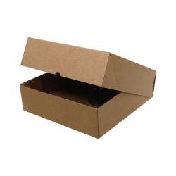 40x40x12 cm E-Commerce Versandkarton - 4 Punkte - Kraft