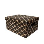 35x27x18cm Schwarze Box - Ziplock Box Kraft