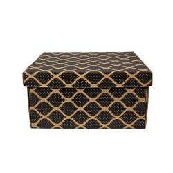 35x27x18cm Schwarze Box - Ziplock Box Kraft